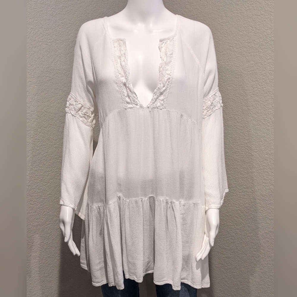 RAVIYA white swim cover up.